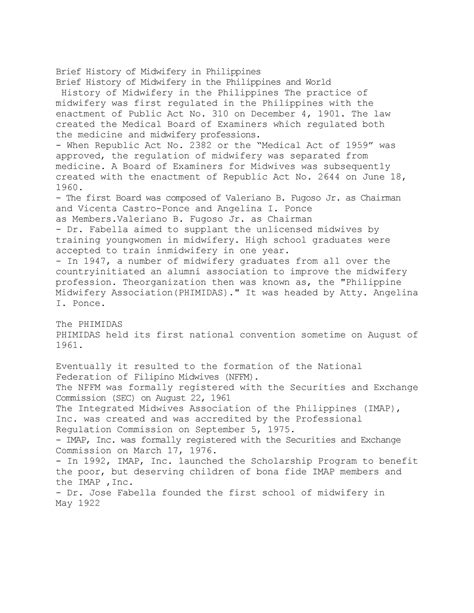 history of midwifery in the philippines|Brief History of Midwifery in Philippines .